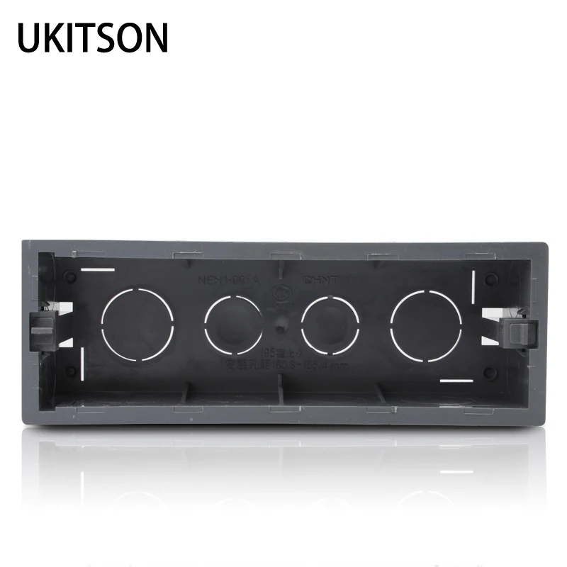 

Black Color 118 Type Insert Wall Boxes Hidden Mount Box Enclosure Junction Wiring Case