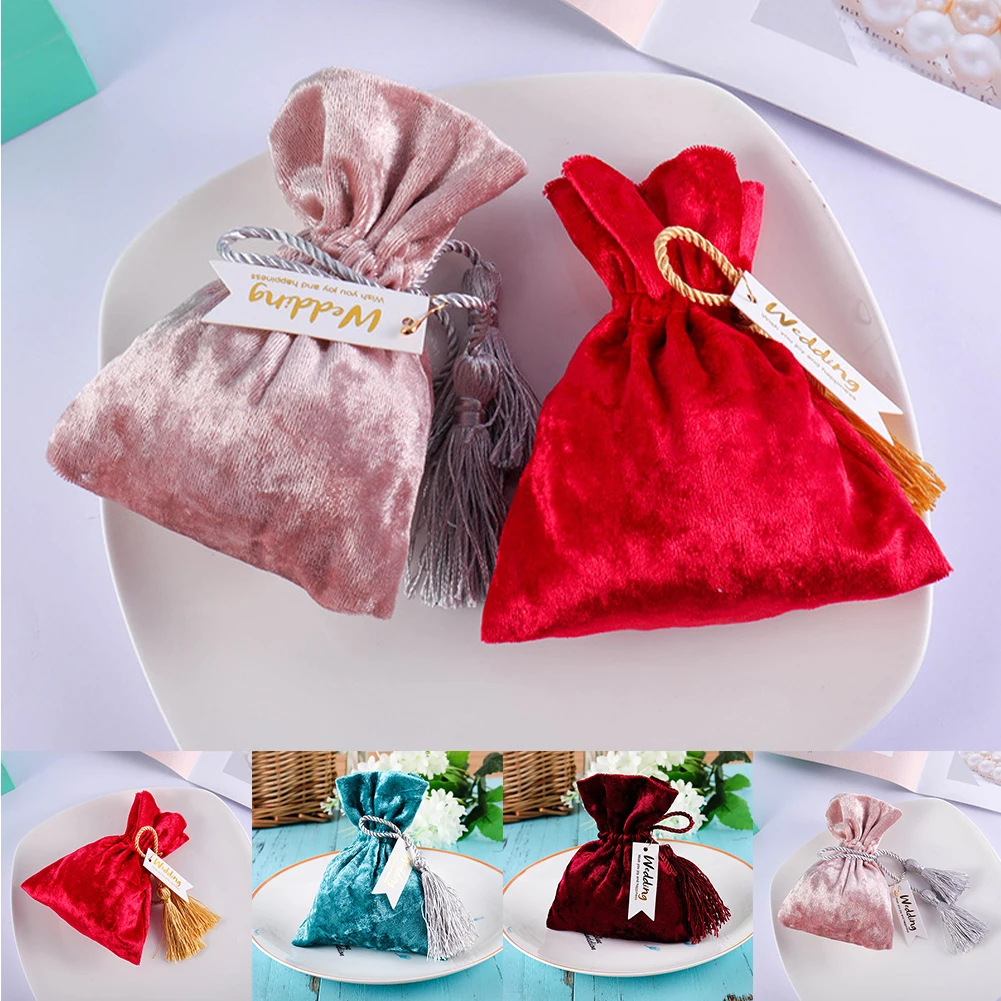 

Velvet Creative Cookie Candy Bags Wedding Birthday Favors Easter Birthday Party Snack Gift Bag Packaging Gift