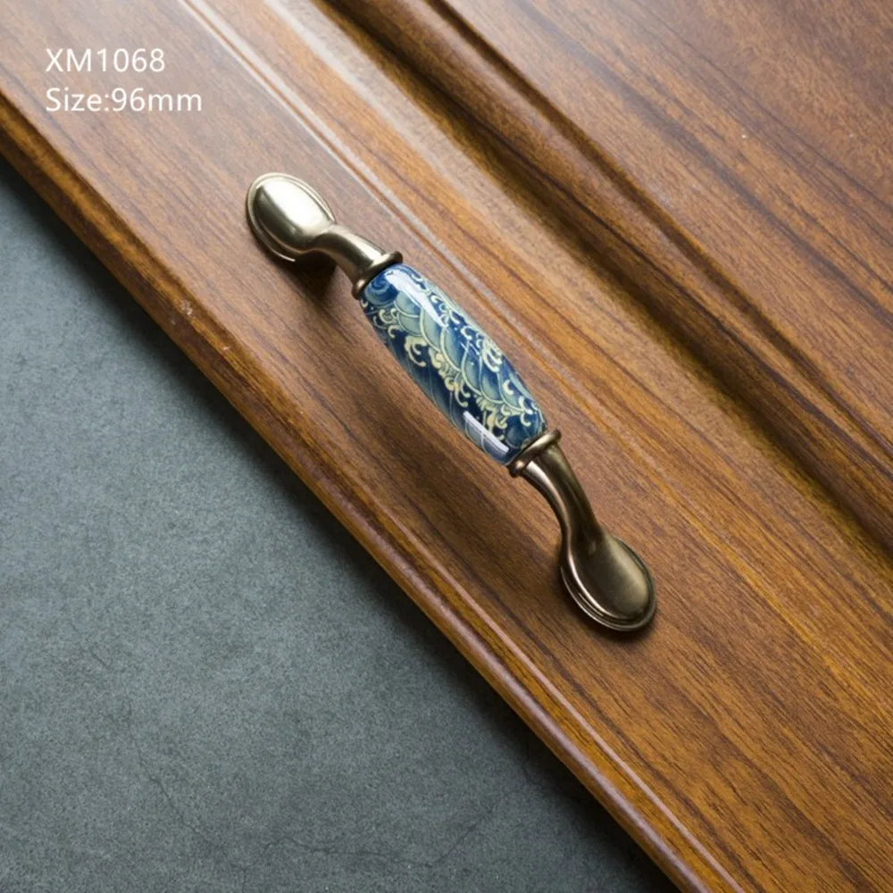 Керамическая ручка Американский ящик шкаф ручка Европейский пасторальный современный минималистичный Шкаф Дверь Шкаф Мебель