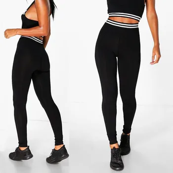 

Fashion Women Casual Seamless Skinny Elastic Leggings Ladies High Waist Sportswear Plain Stretch Fitness Trousers