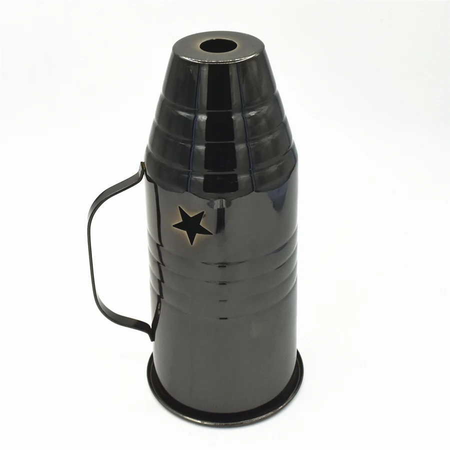 

Silver Wind shield Black Metal Shisha Hookha Wind Cover Chicha Narguile Cachimba Shisha Pipe Accessories Club Bar Party Gadget