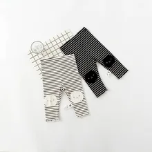 Cartoon Smile Baby Full Length Pants Cotton Toddler Autumn Leggings Pants Newborn Casual Trousers Skinny Infants Elastic Pants