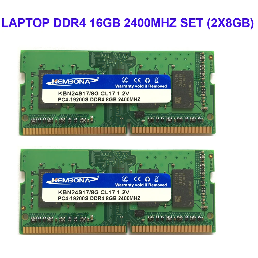 Оперативная память Kembona DDR4 16 ГБ 2x8 2400 МГц 2666 контактов|Оперативная память| |