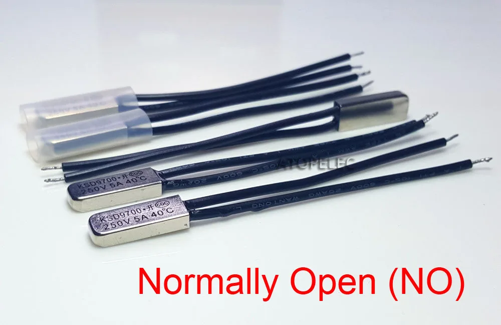 

KSD9700 250V 5A Normally Open NO Thermostat Temperature Thermal Control Switch DegC 20 25 30 35 40 45 50 55 60 65 70 75 80 85 90