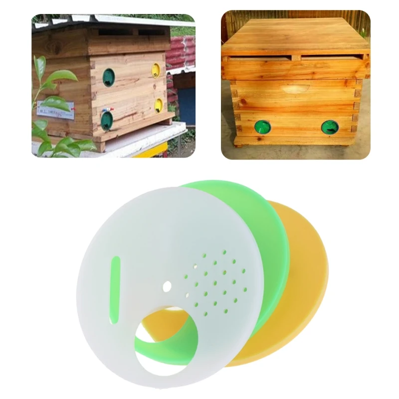 

10Pcs/Set Hive Door Beekeeping Beekeeper Box Plastic Entrance Disc Bee Nest Gate