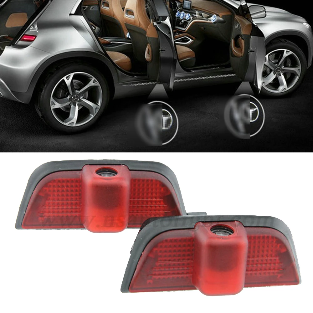2x Door Step Light For Mercedes Benz C Class W204 C260 C300 C280 C230
