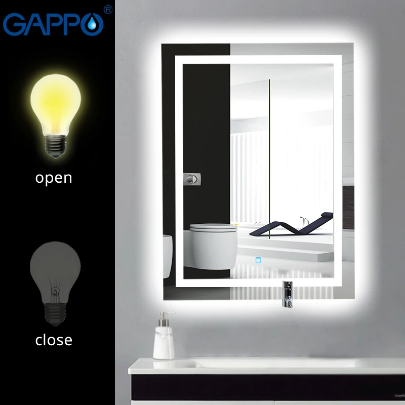 Preise Gappo 3 Stile Bad Spiegel Led lupe kosmetik spiegel touch schalter licht einstellbare wand licht bad make up spiegel