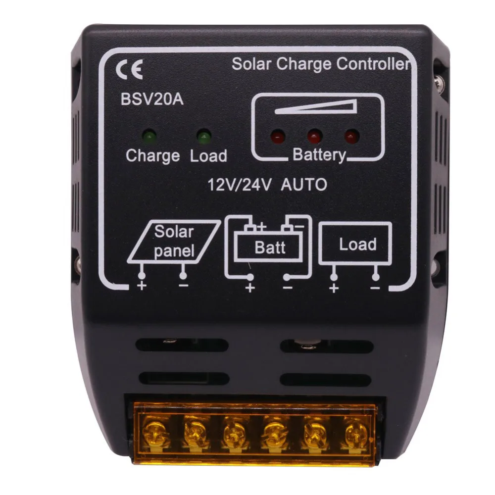 

Hot Worldwide 1 Pcs 20A 12V / 24V Solar Panel Charge Controller Battery Regulator Safe For Protection Hot Top Sale