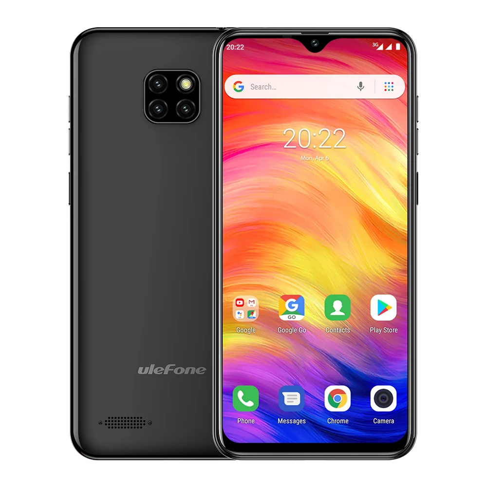 DOOGEE Y8 Android 9,0 мобильный телефон 6,1 inch 19:9 Экран MTK6739 4 ядра 3 GB 16 GB 8MP 3400 mAh отпечатков пальцев 4G смартфон