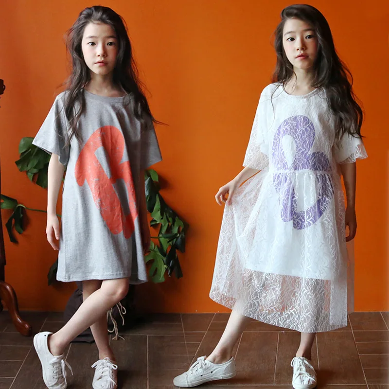 

Brand Baby Girls Dress Suit 2019 New Summer Lace Dress and Long Shirt Kids Dress Set Toddler Girl Clothes for Mum and Me,#5089