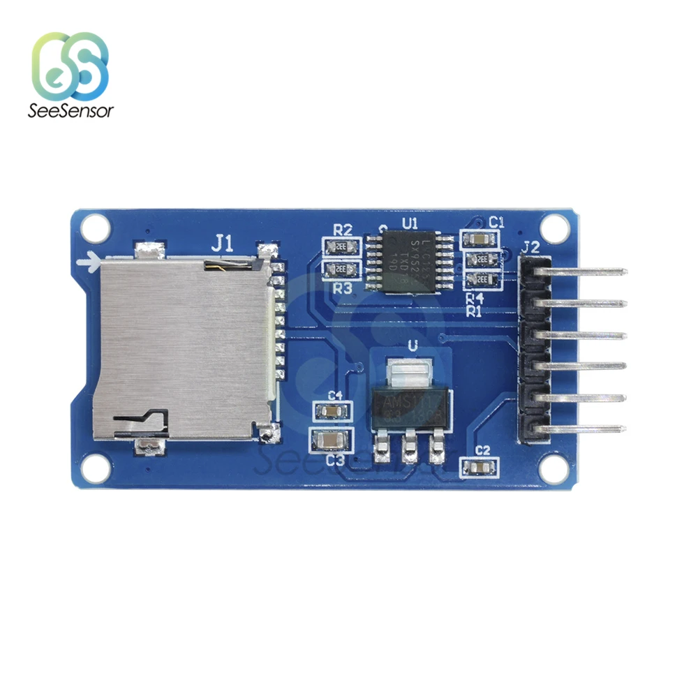 Плата расширения для хранения Micro SD карты TF защитный модуль памяти SPI для Arduino