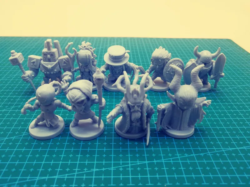 Arcadia Quest:Hellen.Johnny.Kragor.PaPa Ruk.Rivet.Tao.Thornwood.Vexia.Miniatures модель из смолы|Наборы для сборки