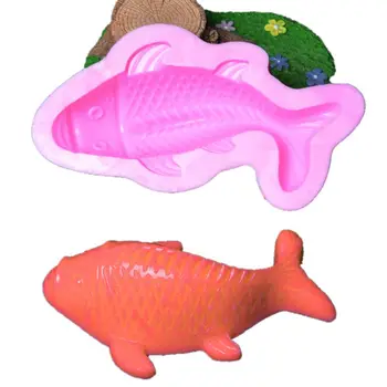 

3D Goldfish Big Size Silicone Soap Mold Making for DIY Fondant Cake Craft Handmade Soap Craft Molds Resin Mold