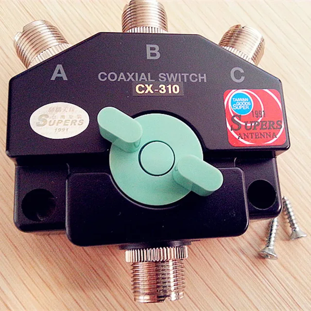 Ретранслятор коротковолновой базы радио 3 порта DC-800 МГц ручной антенный Антенный переключатель CX-310 CB радио антенный коаксиальный переключатель