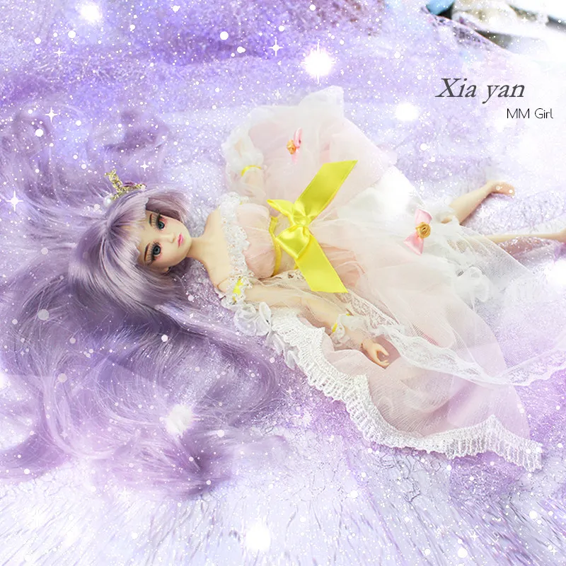 Дешево Fortune дней мм девушка как BJD Блит кукла Xia yan с макияж Reborn обувь для девочек 14 совместное средства ухода за см кожей 35 см высокое подарок
