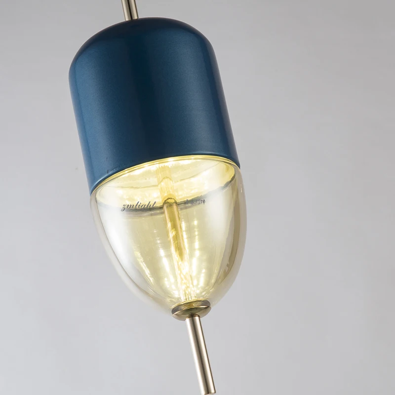 Billige Einfache moderne glas ball anhänger licht LED E27 art deco Europa hängen lampe mit 8 arten für schlafzimmer restaurant küche parlor