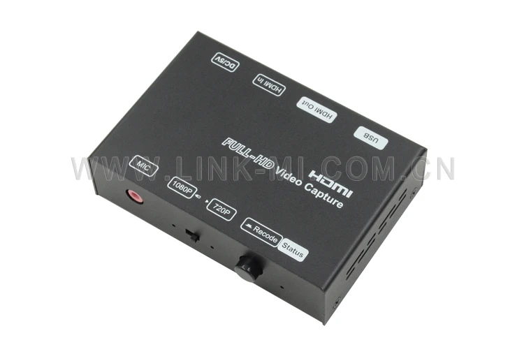 LINK-MI LM-HDVC01 Full HD видео захват игры H.264 кодировщик HDMI HD видеозахвата USB2.0 1080p@ 60 Гц Поддержка формата NTFS/FAT32