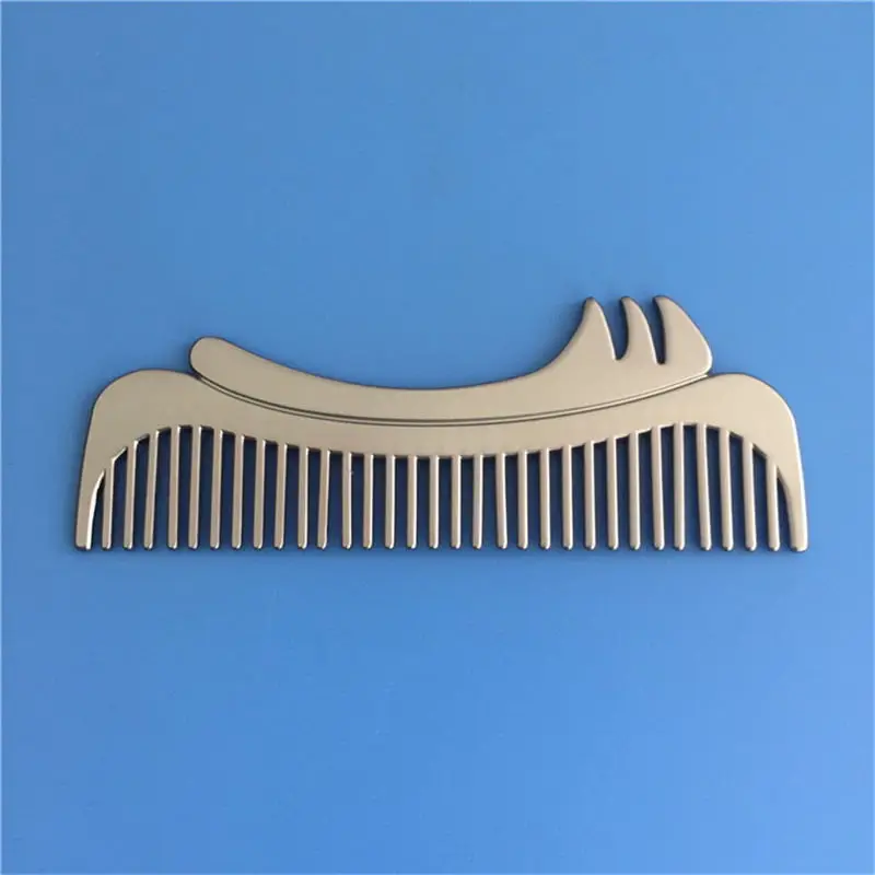 ZGTGLAD stainless steel beard comb anti static Mustache Brush Gentleman