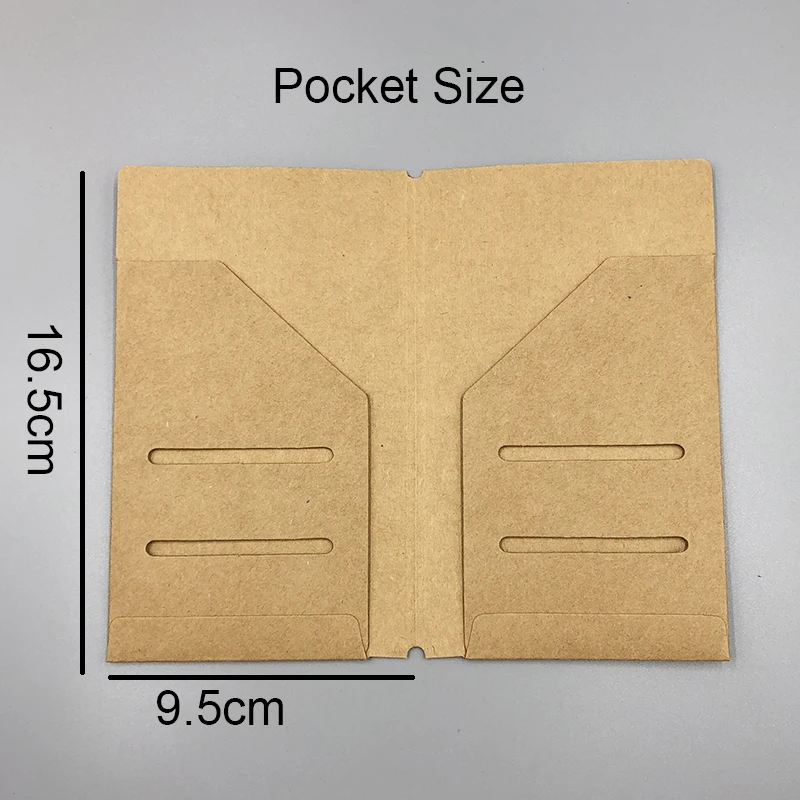 Fromthenon крафт-бумага конверт для билетов карты сумка для хранения для Мидори путешественников блокнот дневник заправки ретро аксессуары для планировщика