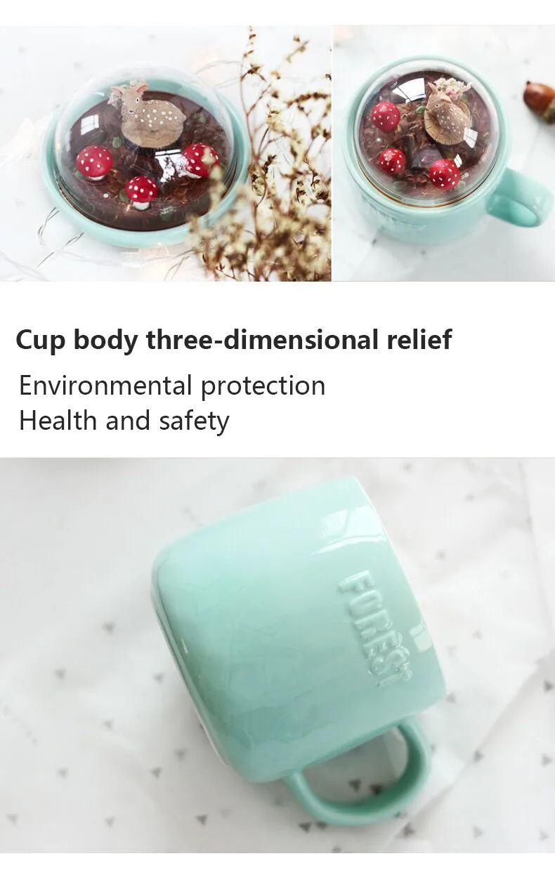 HOMI lovely Potted plant cup Coffee Mug Large Capacity 400ml Mugs creative Drinkware Coffee Tea Cups Novelty Gifts milk office 03_