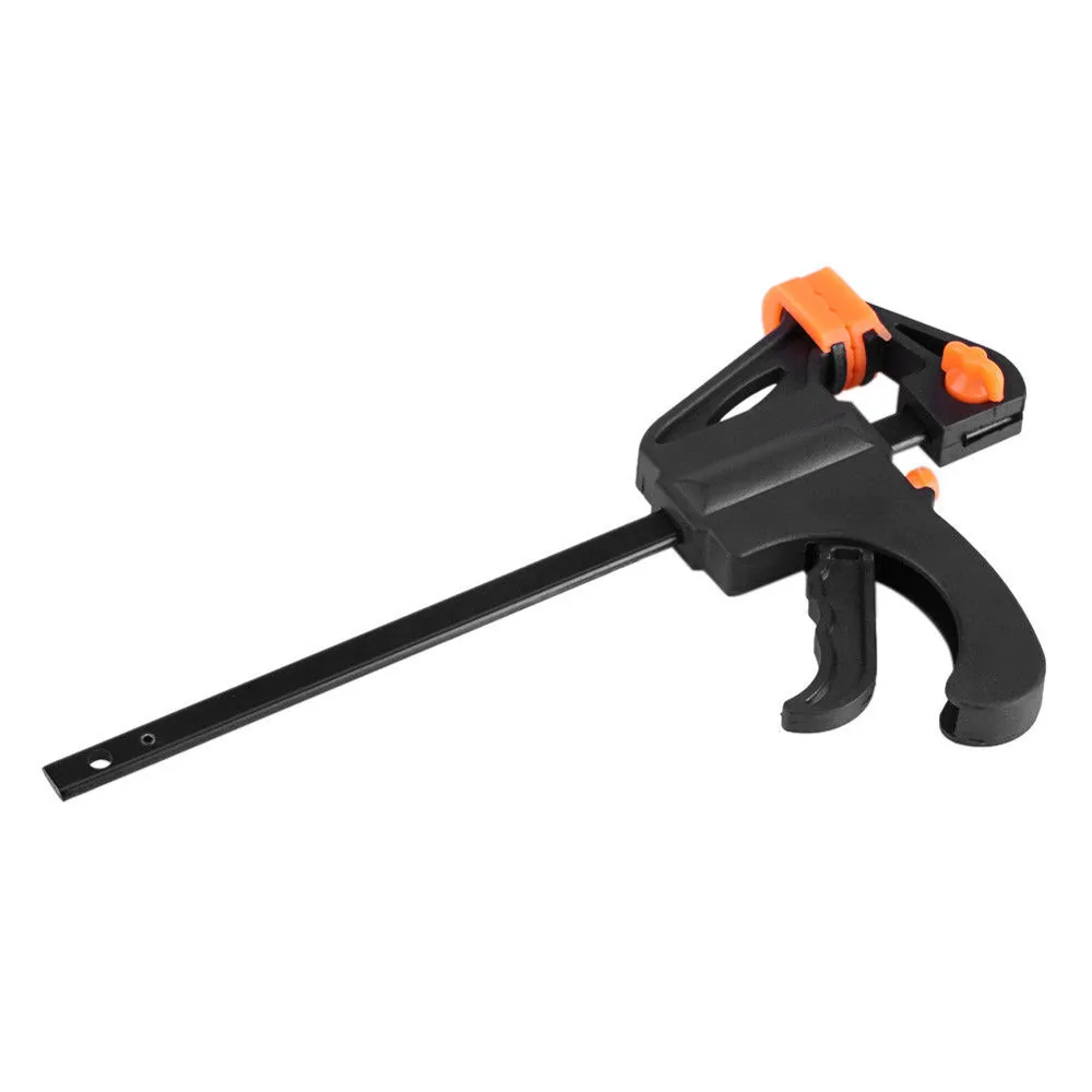 

4 inch F Type Woodworking Clip Quick Grip Clamp Heavy Duty Carpenter Tool Ratchet Release Speed Squeeze DIY Hand Tool