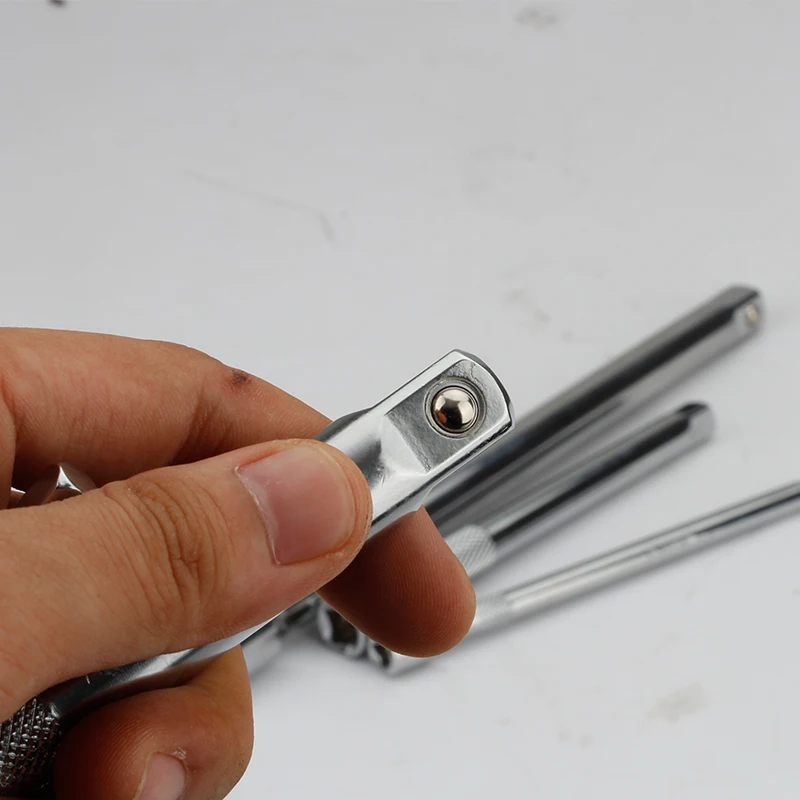 Socket ratchet wrench extension bar 1/4" 3/8" 1/2" crv 50/75/100/125/150/250mm long bar 4