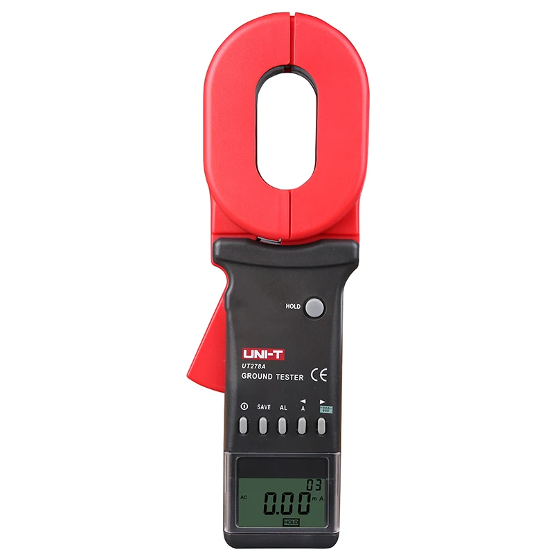 

UNI-T UT278A Clamp Grounding Resistance Tester, Leakage Current Test Resistance / Current Limit Alarm Data Storage