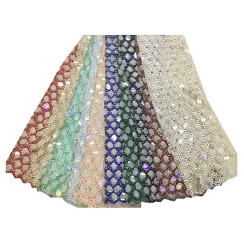 African French Lace Fabric High Quality African Tulle Lace Fabric For Wedding French Lace Fabric with sequins xb2-7 African French Lace Fabric High Quality African Tulle Lace Fabric For Wedding French Lace Fabric with sequins xb2-7