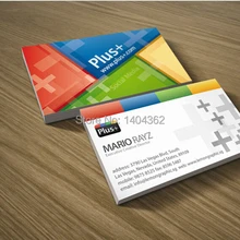 500 шт двусторонняя печать бумажные визитные карточки с матовой ламинирования визитная карточка печать № 1012