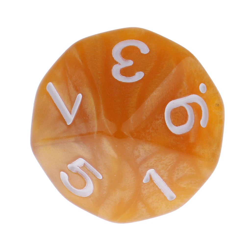 50 Pieces Plastic 10-sided Dices D10 Set for Party Pub Casino Board Game Accessory Board Game Dices Toys Digital Dices Set