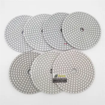 

DIATOOL 7pks/set Dia 100mm Premium quality Resin Bond Sanding Discs 4" Diamond Wet or Dry Polishing Pads Marble Granite Stone