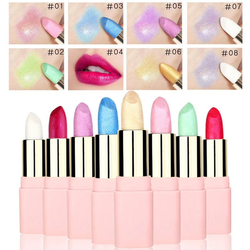 

Manooby Lipstick New Fashion Lip Gloss Gold Cosmetics Women Sexy Lips Metallic Lip Gloss Beauty Makeup Lipsticks