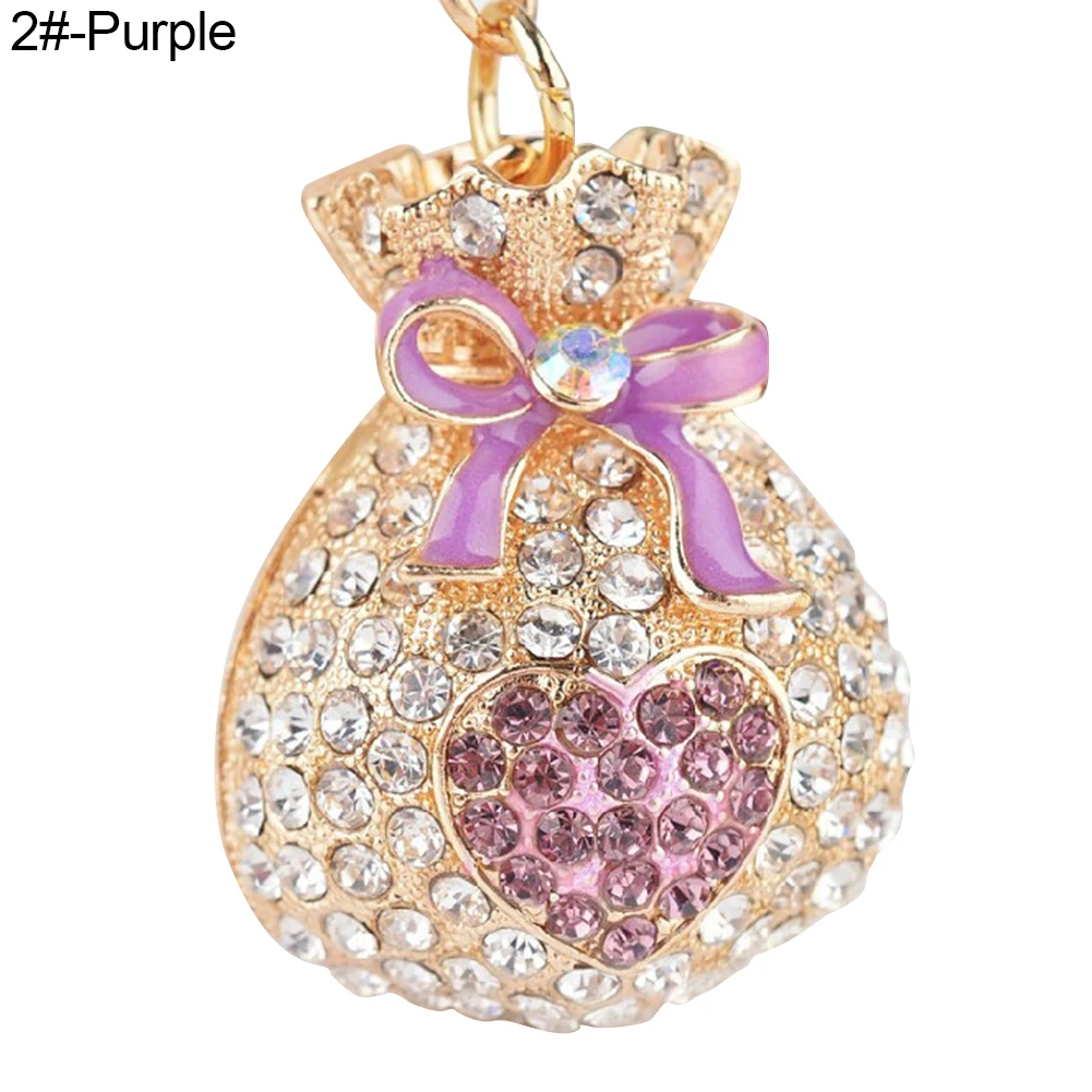 Fashion Opal Money Purse Keychain Charm Pendant Handbag Bag Keychain