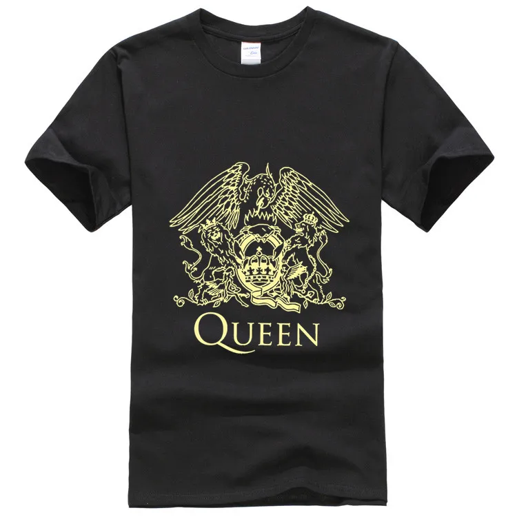 Queen Band Rock Music Logo Mens T shirt Customized T shirts O neck Tees