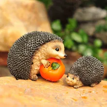 Маленький домашний сад животное орнамент Ежик смола декор Открытый Сад Искусство Смола статуэтка украшение для дома, сада