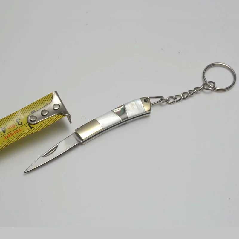 Маленький складной карманный нож с ручкой, Мини Тактический охотничий нож из 440 стали, изысканный нож