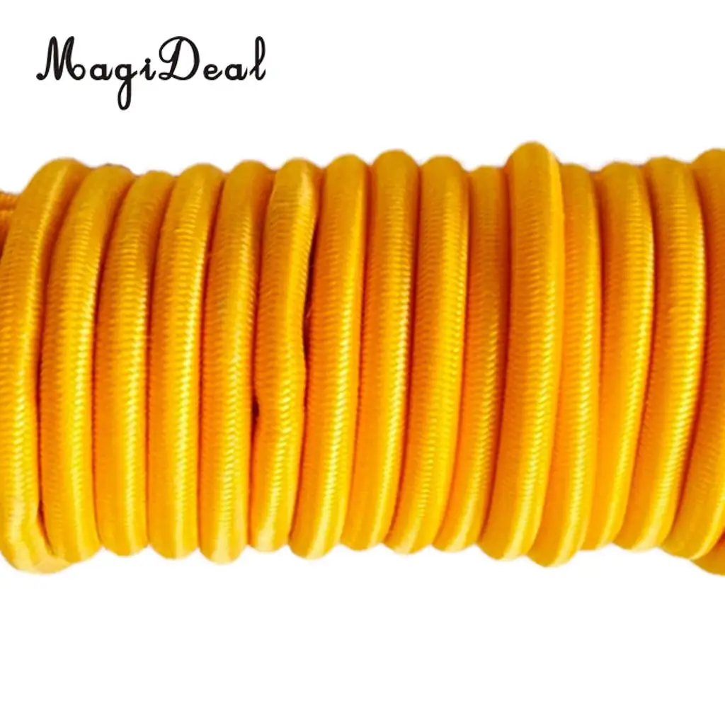 MagiDeal 4mm x 5m Strong Elastic Round Bungee Rope Shock Cord Tie Down Marine Boat Trailer Kayak Surfboard Roof Rack