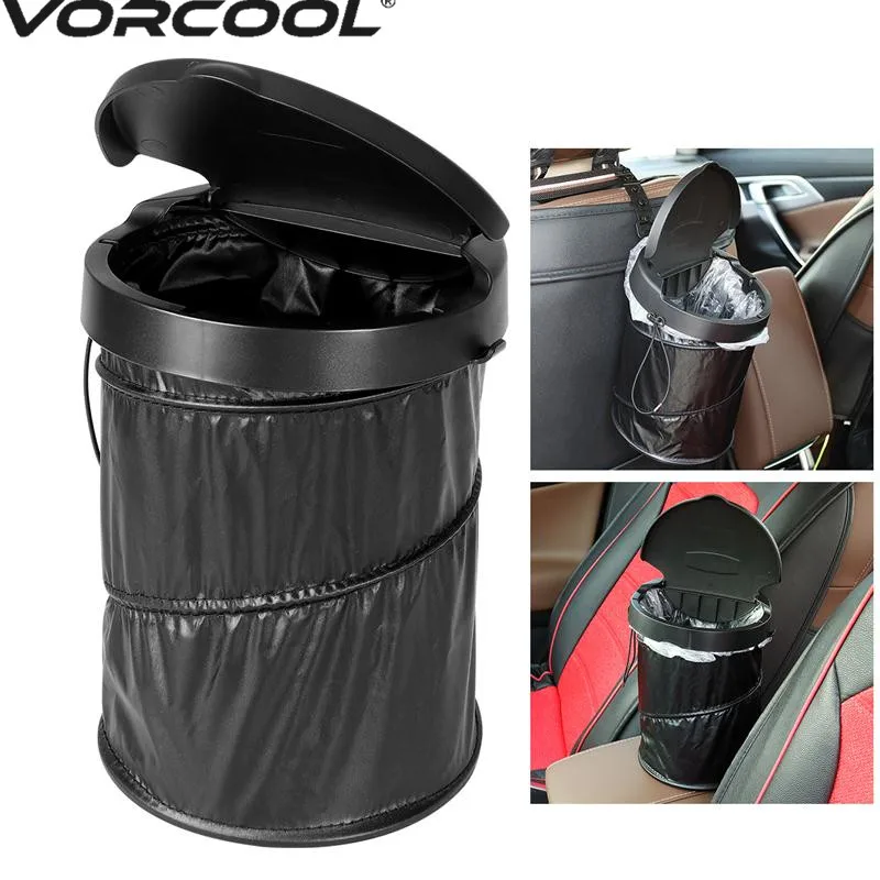VORCOOL Portable Car Trash Can Waterproof Collapsible Pop up Trash Bin ...