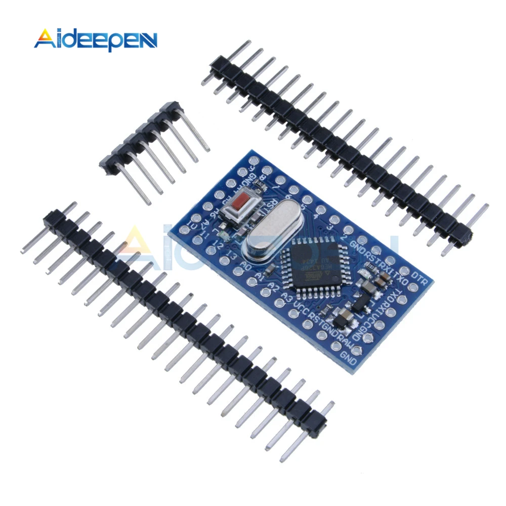 Pro Mini atmega328 Мини ATMEGA328P 5 в 16 МГц модуль с кристаллическим осциллятором булавки заменить ATMEGA128 для Arduino Nano 33,8x18 мм