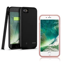 Ультра-тонкий внешний портативный резервный аккумулятор зарядный чехол повербанк назад клип зарядное устройство для iphone 7 8 8 P