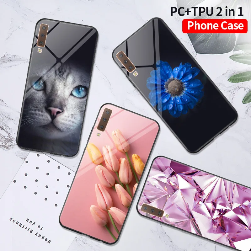 

PC+TPU Phone Case FOR Samsung A7 2018 A10 A30 A50 A6 A8 Plus A9 A3 A5 2016 Cover FOR Funda Samsung A5 2017 Case FOR Galaxy A50