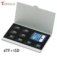 Высокое качество 8 в 1 портативный алюминиевый Micro для TF SD SDHC TF MS чехол для хранения карт памяти защитный держатель аксессуары для sim-карт