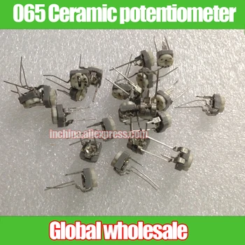

100pcs 065 Ceramic vertical adjustable potentiometer 223 22K long legs for Panasonic