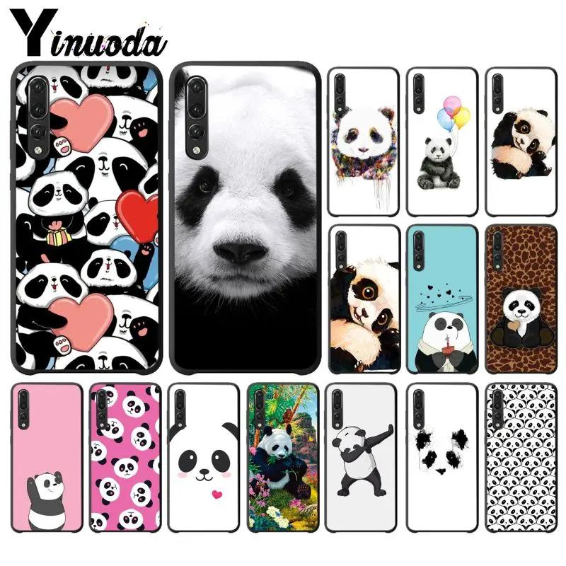 Yinuoda Милый Панда Мягкий Силиконовый ТПУ чехол для телефона Huawei Mate10 Lite P20 Pro P9 P10 Plus