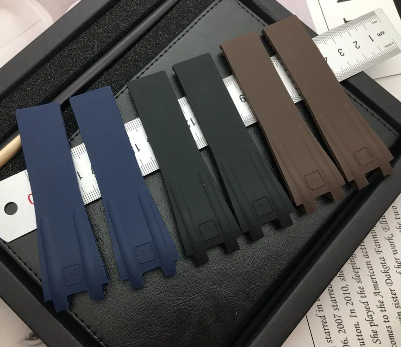 Ремешок силиконовый мягкий для наручных часов 26 х20 мм специально Ulysse Nardin