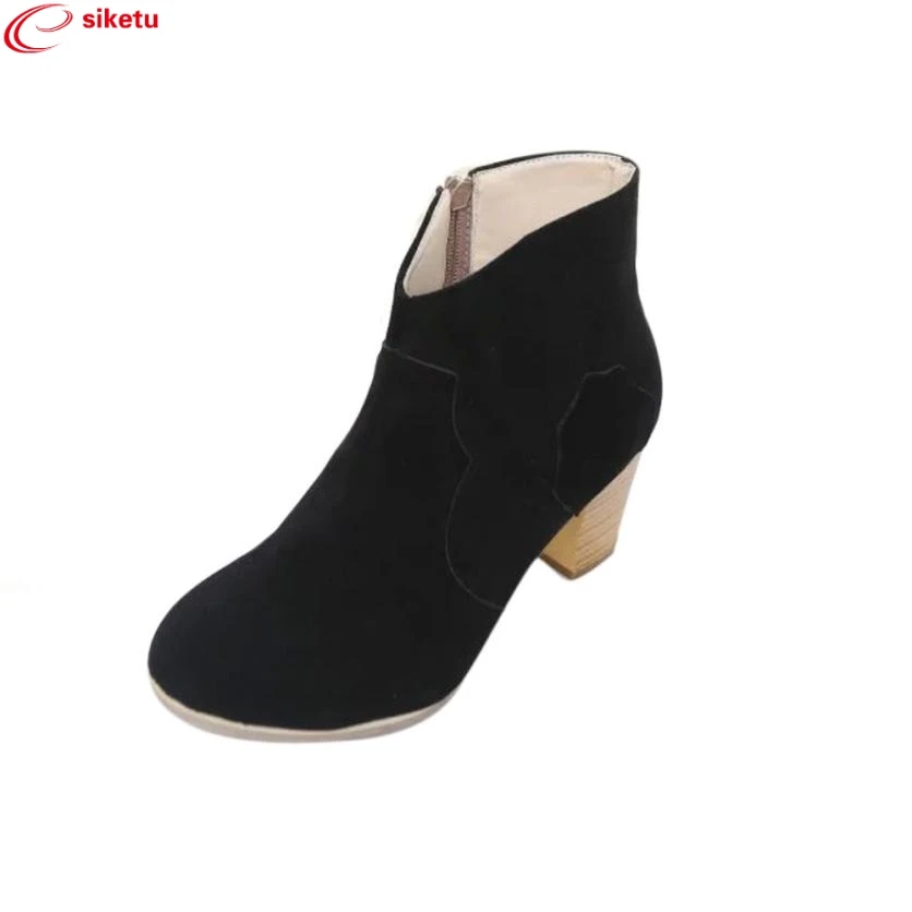 

siketu High Heels Boots Shoes Women Boots Ankle Boots Charming Nice Drop Shipping Dec29