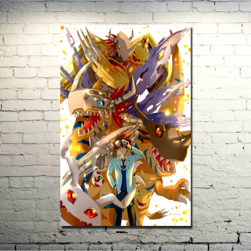Digimon Adventure Tri Anime Silk Poster Print 13x20 inches Pictures For Living Room Decor Great Gift 018 | Дом и сад