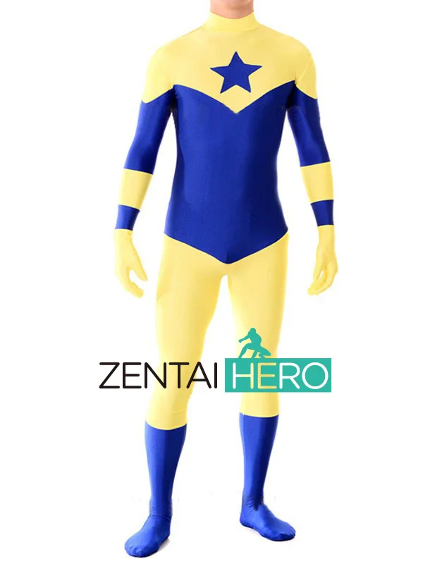 ZentaiHero Custom Made Lycra Spandex Booster Gold Bodysuits Superhero