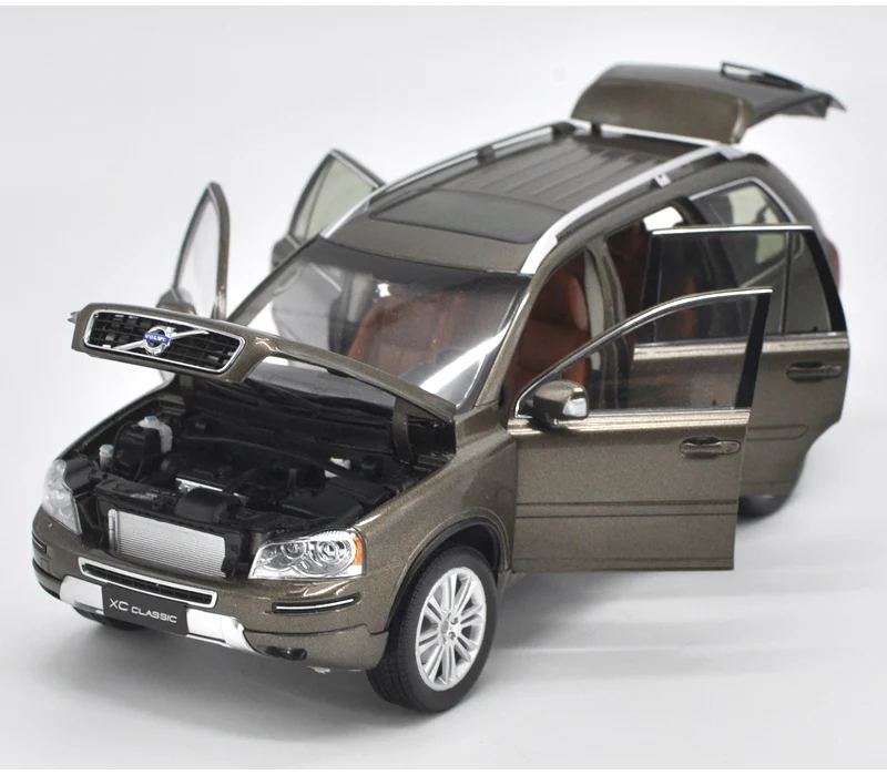 1:18 классический Volvo XC90 литая под давлением модель черный коричневый внедорожник игрушечный автомобиль миниатюрная коллекция подарки оригинальная коробка