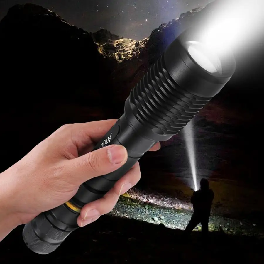 

Portable High Bright LED Torch Aluminum Alloy Flashlight For Camping Emergency Hunting Torch Flashlight